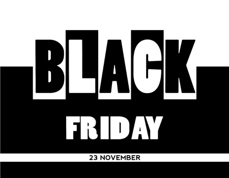 Black Friday Sale Banner on unusual Background. Vector illustration.のイラスト素材