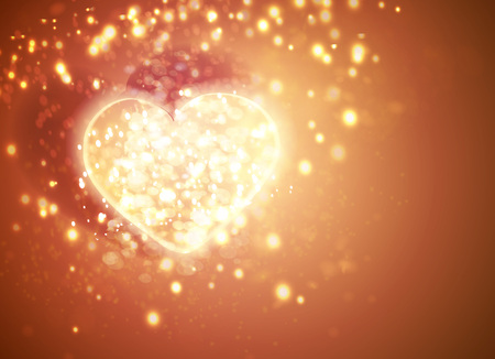 Shiny heart. Soft beautiful background for Valentines Day designのイラスト素材