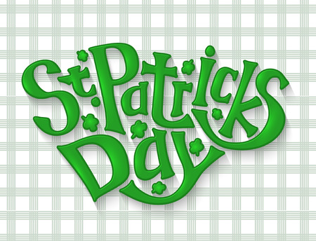 Lettering hand draw greeting card for St. Patricks Day, Vectorのイラスト素材