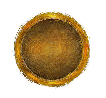 Nest or Basket. Empty for your design. Vector Illustrationのイラスト素材