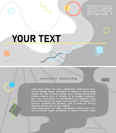 Template of stylish design for your bouklet, banner, poster etc.のイラスト素材