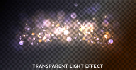 Transparent colorful bokeh for your design. Vector.のイラスト素材