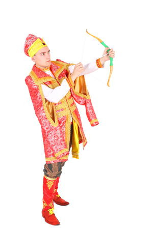 young actor in the role of russian prince named Ivan Tsarevichの写真素材