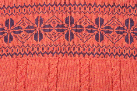 orange bright color knitted background