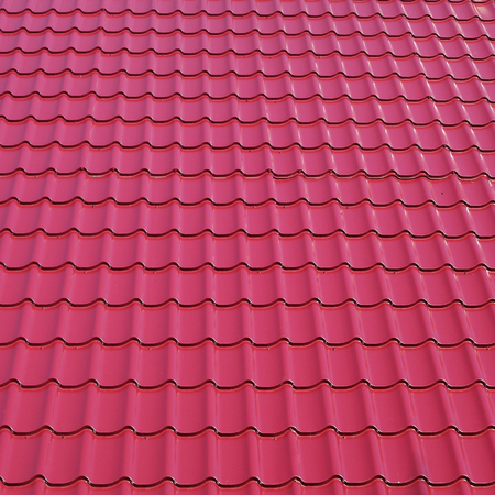 bright red roof tile background