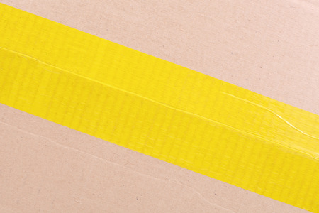 side of the packing box closeupの写真素材