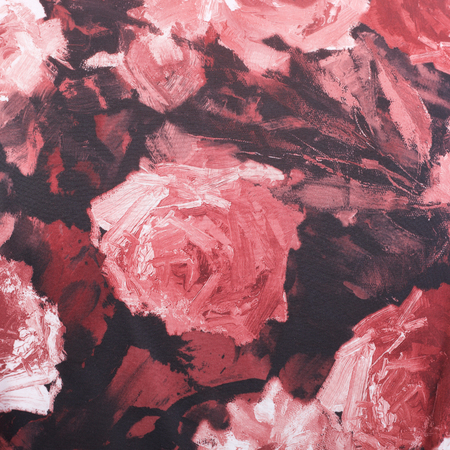 beautiful color roses floral ornament textile backgroundの写真素材