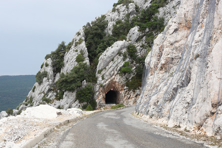 mountain road in a summerの写真素材