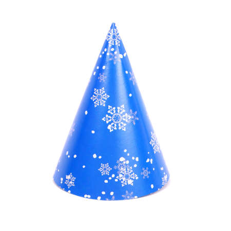 new year blue decorated capの写真素材