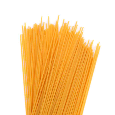 noodles closeup isolated on whiteの写真素材