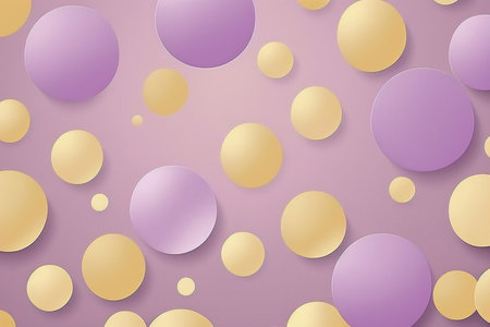 lilac and yellow abstract big confetti background, created by artificial intelligenceの素材