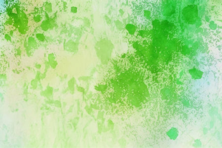 Abstract light green watercolor background, greeting card, textile design, Generative AIの素材