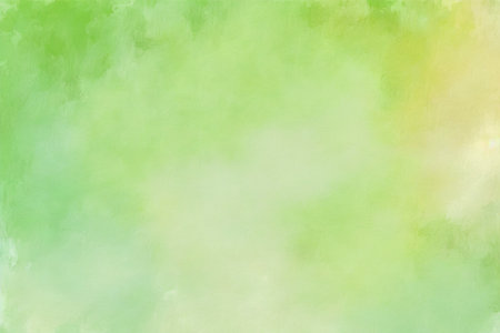 Abstract light green watercolor background painting, greeting card, textile design, Generative AIの素材