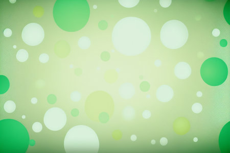 green and white different sizes round bubbles background, Generative AIの素材