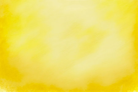 Bright yellow abstract watercolor textured background, Generative AIの素材
