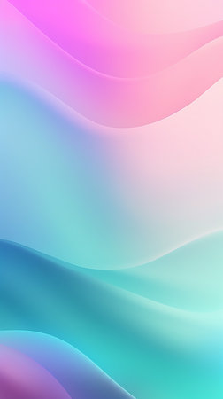 Pastel abstract waves rainbow colors vertical background, Generative AIの素材