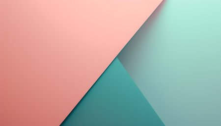 Coral pink and green background, Generative AIの素材