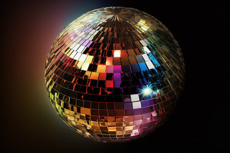 Disco ball in a night club, Generative AIの素材