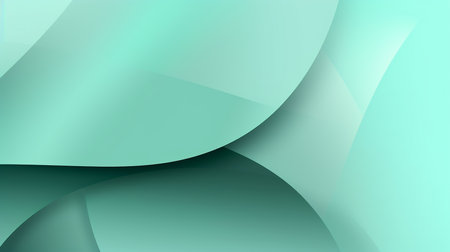 Mint light green layered background, Generative AIの素材