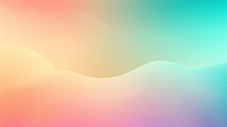 Iridescent colors waves gradient background, banner, Generative AIの素材