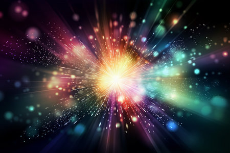 Bright background with shimmering sparkles, Generative AIの素材