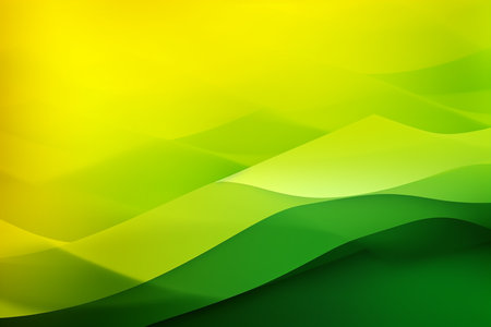 Green and yellow abstract background, Generative AIの素材