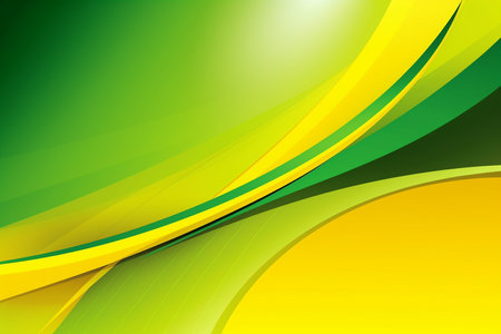 Bright green and yellow abstract background, Generative AIの素材