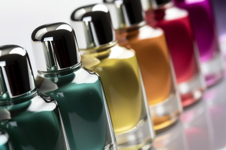 Different colors nail polish assortment, Generative AIの素材