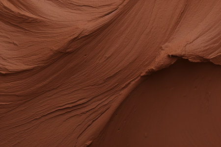 Chocolate powder structure abstract background, Generative AIの素材