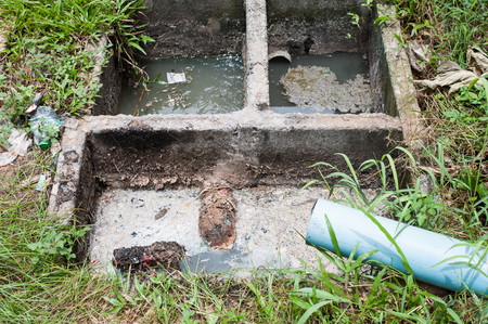 Wastewater flows into the community,Wastewater treatment plant