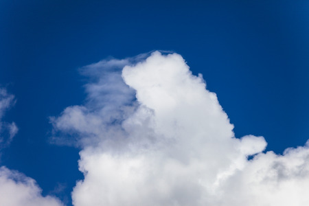 Blue sky and white cloudsの写真素材