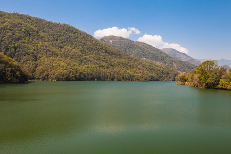 Quiet Phewa Lakeの写真素材