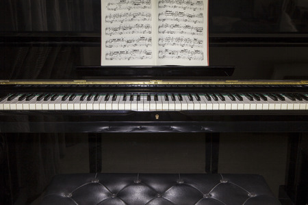 Piano with music notesのeditorial素材