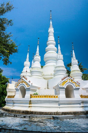 White stupaの写真素材