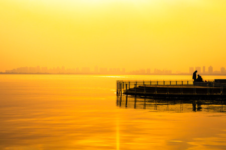 Lake sceneryの写真素材