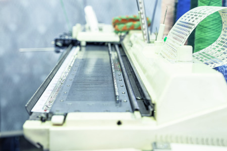 Close-up of an industrial machine