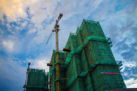 View of a construction siteの写真素材