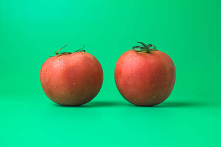 Two tomatoesの写真素材