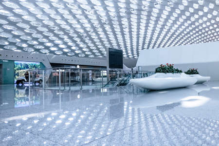 Interior of a modern buildingのeditorial素材