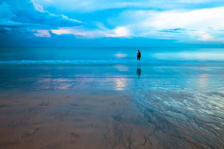 Businessman staring ahead into the futureの写真素材