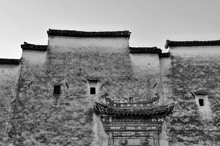 Xidi is a small ancient village in Anhui province in China near the Yellow Mountains.のeditorial素材