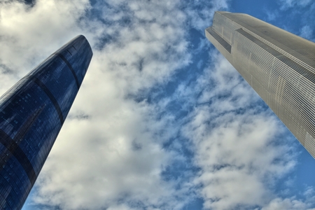 Guangzhou Towers exteriorの写真素材