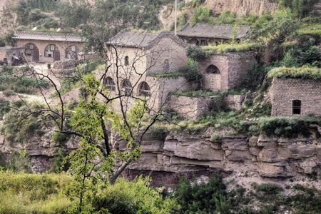 The old village of Lijiashan and its cave's dwellings is located near the Yellow River in Shanxi...