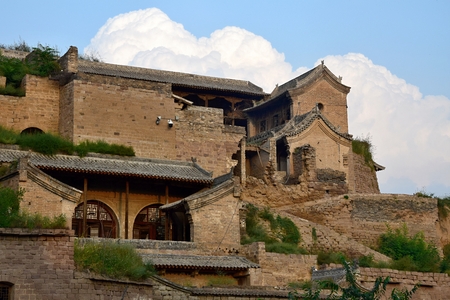 The old village of Lijiashan and its cave's dwellings is located near the Yellow River in Shanxi...