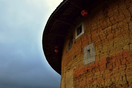 The Fujian Tulou, the chinese rural dwelling unique to the Hakka minority in Fujian province.のeditorial素材
