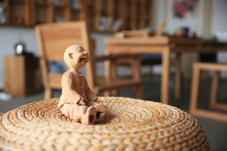 Decoration of a little monkの写真素材