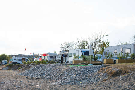 summer camping parking for tourists