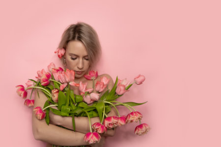 Close up portrait of a pretty young girlの写真素材