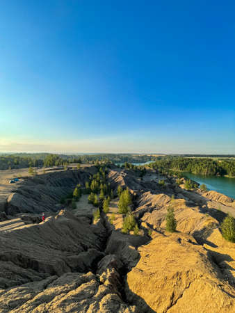 Konduki quarries landscapes in the Tula region