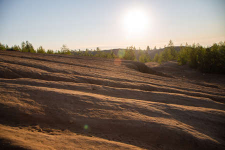 Konduki quarries landscapes in the Tula region